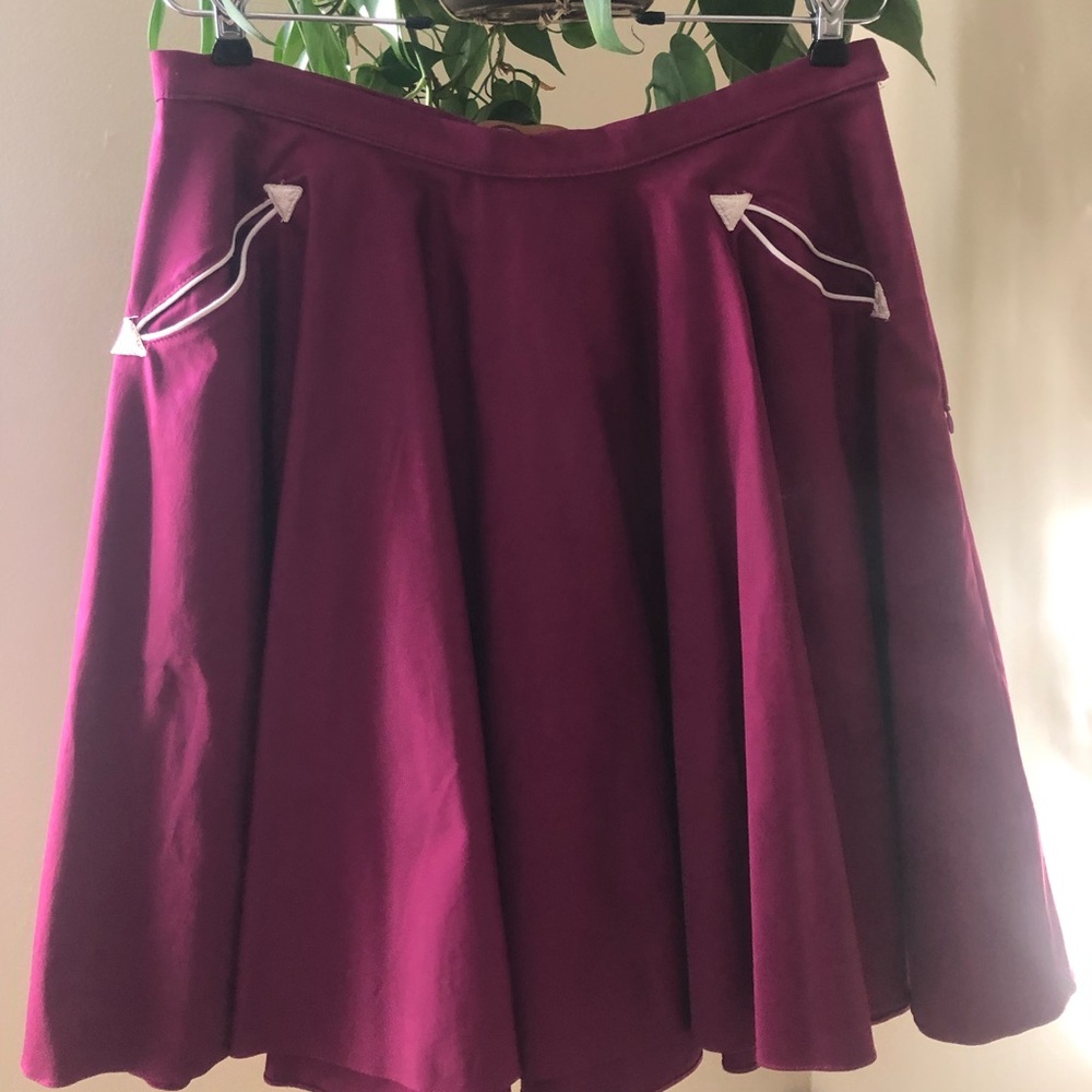 Fables by Barrie Western Cowgirl Full A-Line Skirt